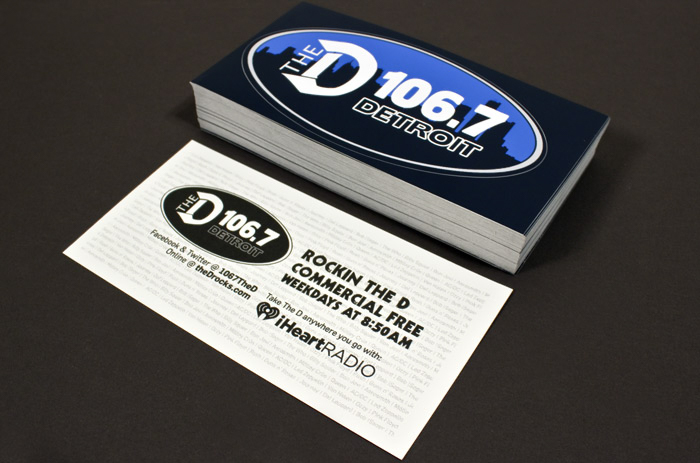 106.7 The D Commercial Bumper Sticker // Designed by Brandon Nagy