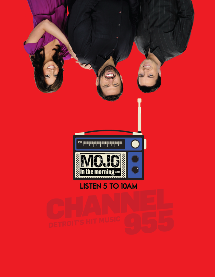Channel 955's Mojo in the Morning HOUR Magazine Print Ad // Designed by Brandon Nagy
