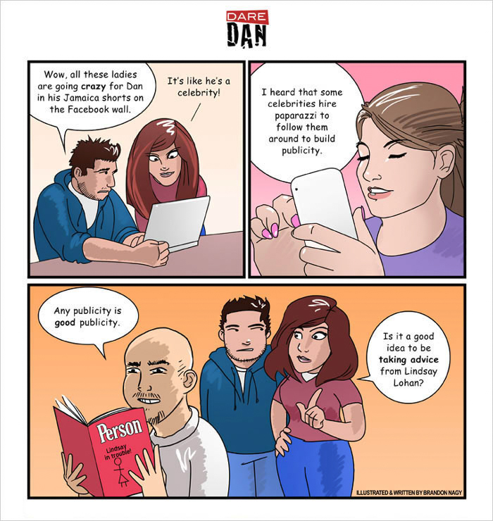 Dare Dan 'GOOD WITH THE LADIES' // Illustrated by Brandon Nagy