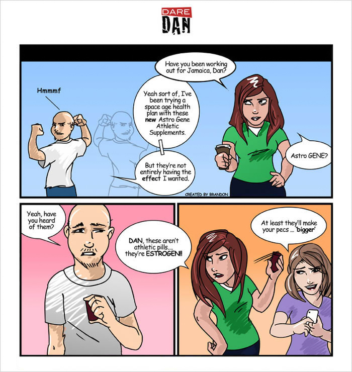 Dare Dan 'WRONG DIET PILLS' // Illustrated by Brandon Nagy