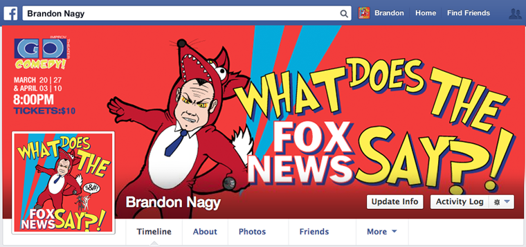What Does The Fox News Say, Facebook Cover Photo // Designed by Brandon Nagy